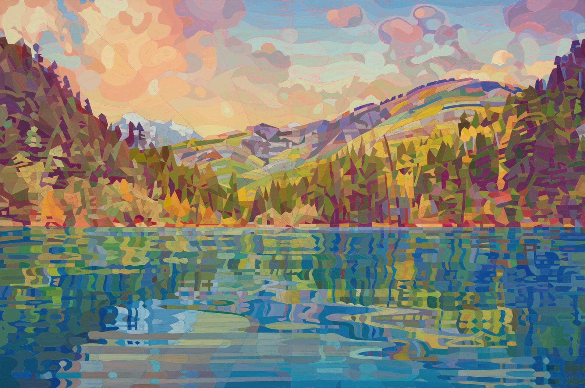 an impressionistic landscape